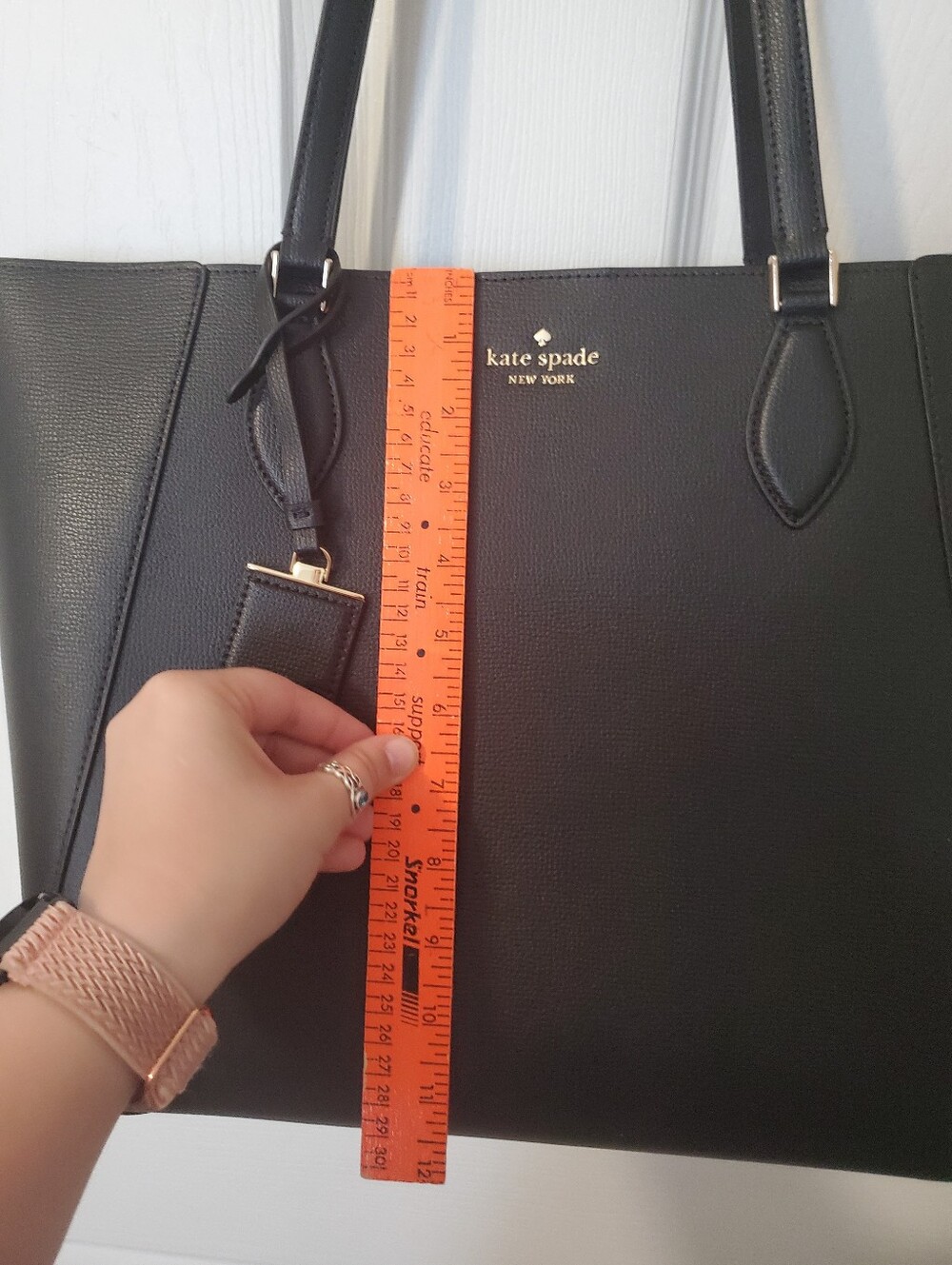 Kate Spade Black POPPY Leather Tote - Picture 12 of 13